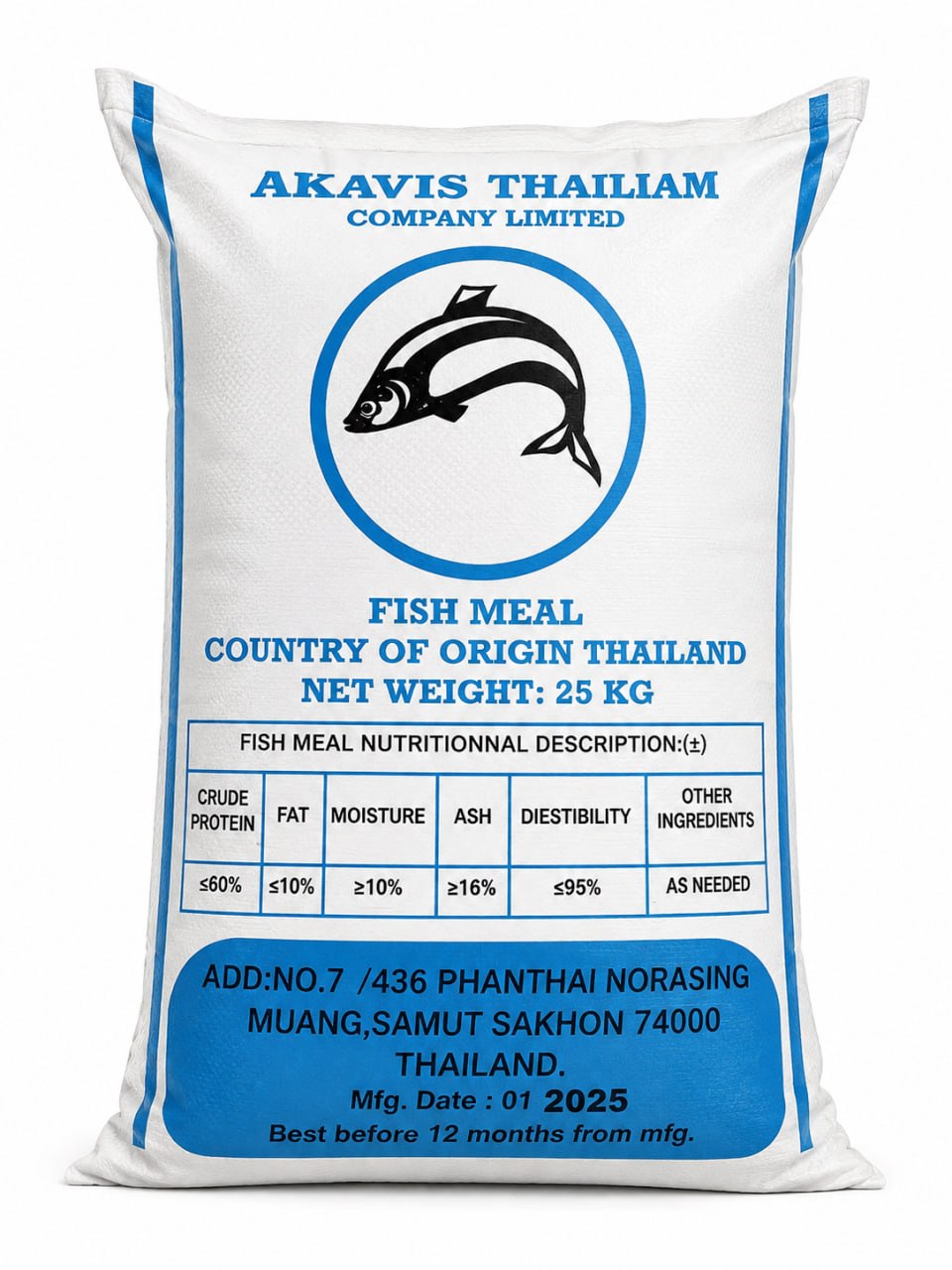 Fish Meal & Dust 60%+ Protine 25 KG Foreign