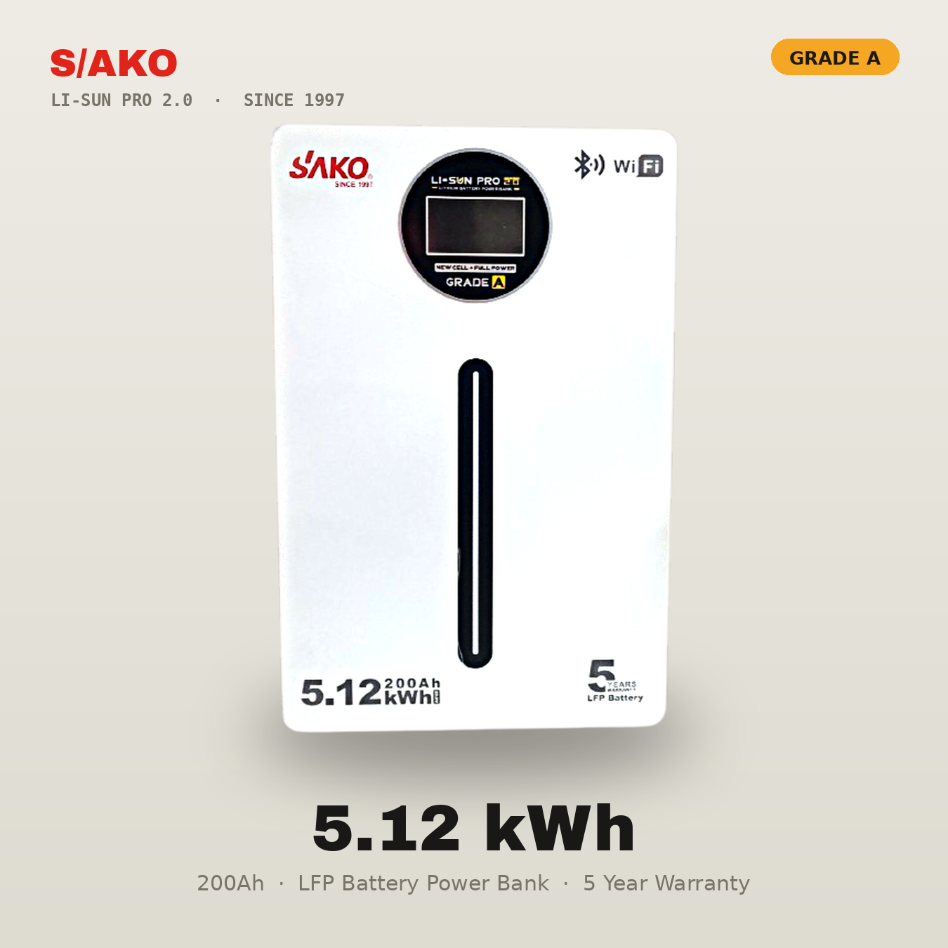 Sako Li Sun 25.6V 200AH Lithium Battery