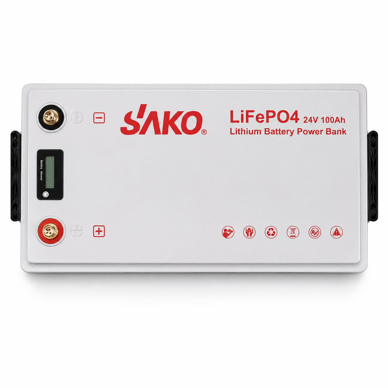 SAKO  24V 100Ah LiFePO4 Lithium Battery